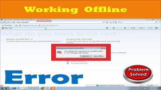 Webpage Unavailable while offline Windows