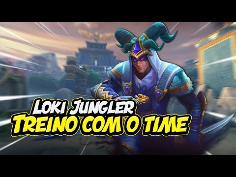 LOKI JUNGLER, TREINO COM O TIME - ⚡ Smite BR Conquista Scrim