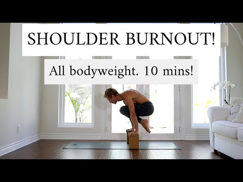10 min Shoulder Burnout - Bodyweight Workout at Home