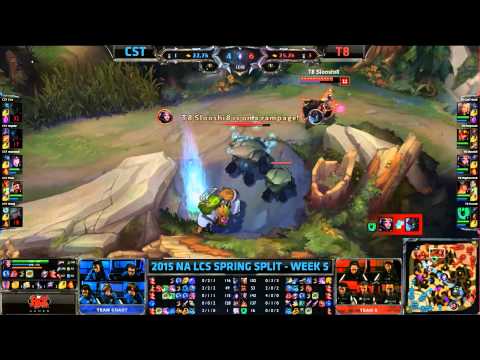 T8 Slooshi LeBlanc Stylish Kill on CST Cris - T8 vs CST - 2015 NA LCS Highlight