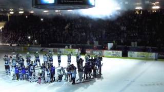 preview picture of video '2014-04-14 HK Nitra - HC Košice = 3-2 Koniec zápasu a ďakovačka'