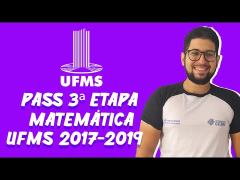 PASS UFMS - Questão 25 - TRIÊNIO 2017-2019 - 3ª ETAPA - Matemática
