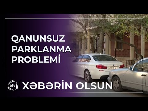 Xırdalan şəhərində qanunsuz parklanma problemi