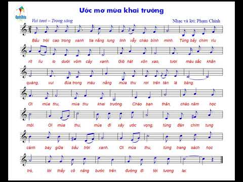 ƯỚC MƠ MÙA KHAI TRƯỜNG