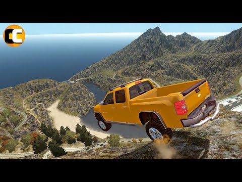 GTA 4 Cliff Drops Crashes with Real Cars mods #35