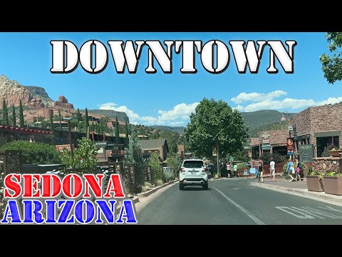 Sedona - Arizona - 4K Downtown Drive