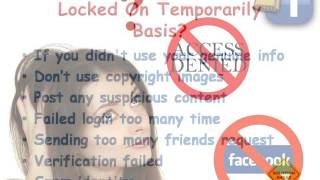 How To Unlock Temporary Locked Facebook Account? The Fast And Easy Way!!!