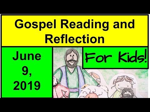 Gospel Reading and Reflection for Kids - June 19, 2019 - John 20:19-23