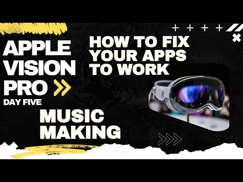 What Apps will work to make music in Apple Vision Pro - Day 5