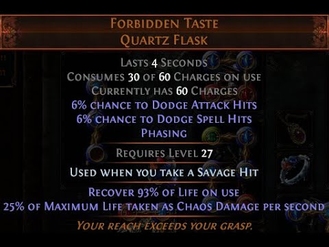 POE 3.15 | Forbidden Taste on Savage on Hit