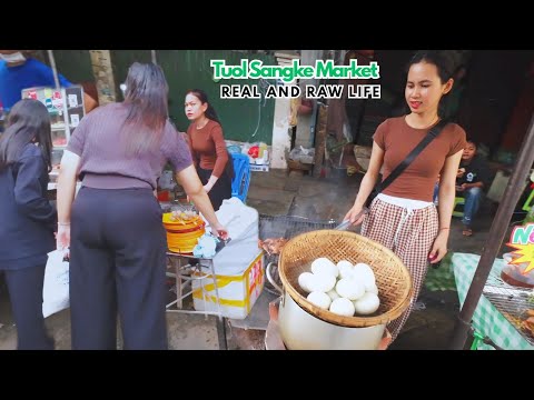 Discover Local Life in Cambodia – Evening Walk at Psar Touch Tuol Sangke Market, Phnom Penh 2025