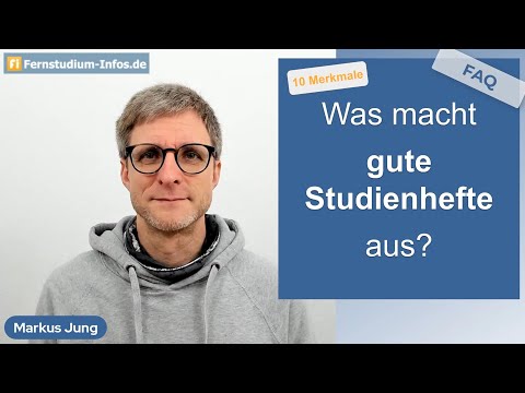 Was macht gute Studienhefte aus und unterscheidet sie von Fachbüchern?