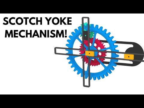 Scotch Yoke Linear to Rotary Motion!