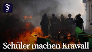 Schülerproteste in Frankreich eskalieren