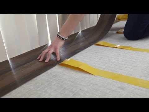 How to install vinyl plank flooring using double-sided tape