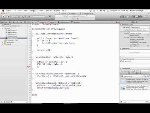 Cocoa Programming L27 - Mouse Events