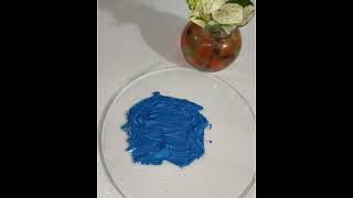 Royal blue whipping cream | colour mixing #shorts #cakes