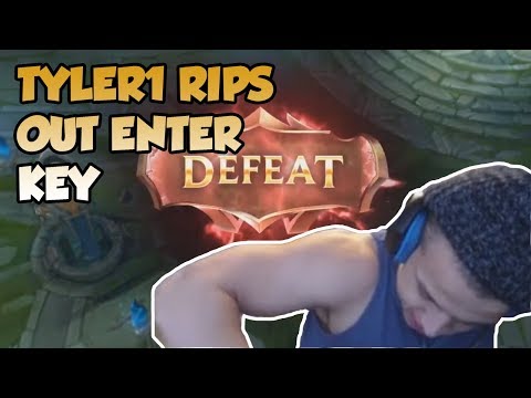 TYLER1 RIPS OUT ENTER KEY - League of Legends Funny Stream Moments #277