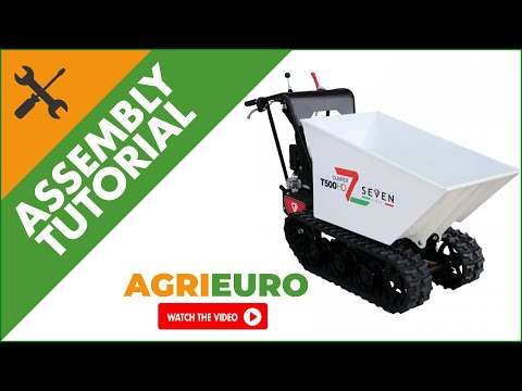 Seven Italy T500HD GX-E Tracked Power Barrow Electric start, Hydraulic 500 Kg - Assembly tutorial
