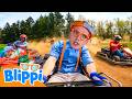 Blippi S Go Kart Grand Prix Blippi And Meekah Best Friend Adventures Educational Videos For Kids