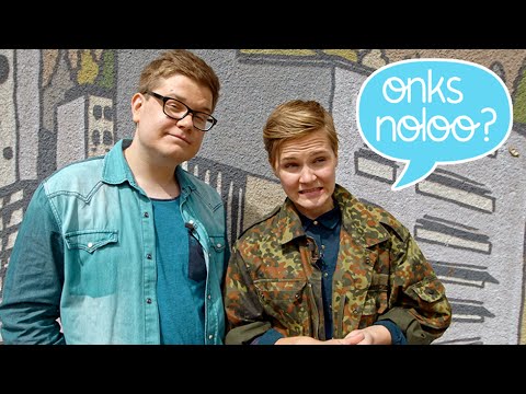 Onks noloo puhuu englantia