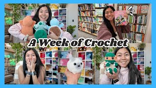 A Week of Crochet 🌷 Bad Reviews, Fluffy Loaf Cats, New Patterns, & My Book Release! 🧶 Crochet Vlog