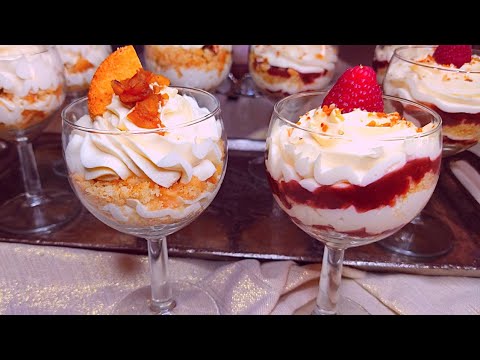 Mascarpone Cream Verrines with Caramelized Apples and Red Fruits