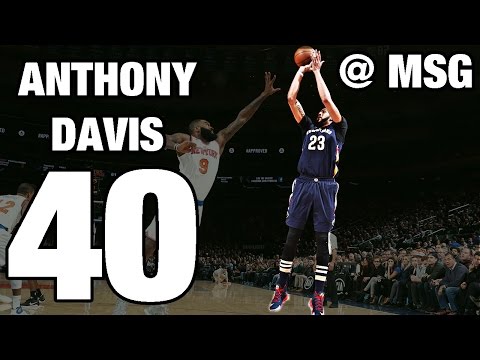 Anthony Davis Drops 40 and 18 in The Garden | 01.09.17