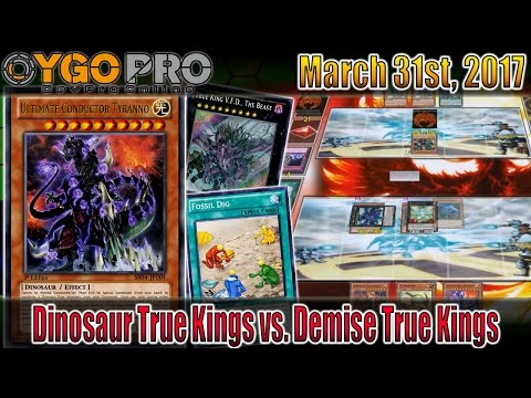 True King Dinosaurs vs. True King Demise (Ygopro Duels) Yugioh! Maximum Crisis Format Looks Insane