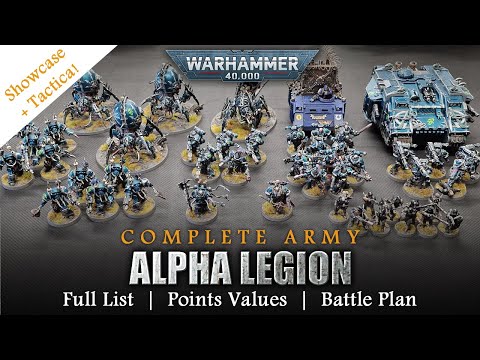 CHAOS SPACE MARINES 10th Edition 2000pts List Warhammer 40K Complete Army Showcase + Tactica