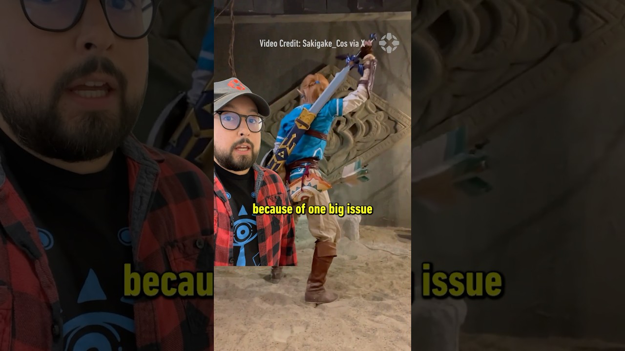 Smash Bros creator helped a cosplayer by explaining Link’s sword! #masahirosakurai #zelda #cosplay