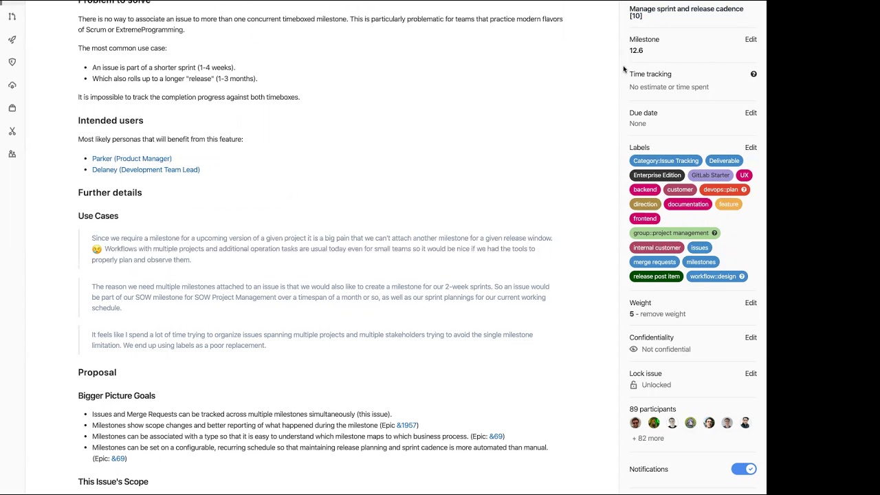 GitLab 12.6 Kickoff - Plan: Project Management