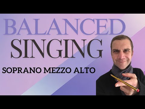 Balanced Singing Warm Up - Soprano Mezzo Alto