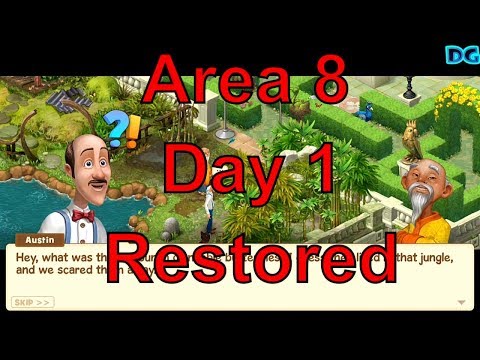 Gardenscapes new area 8 day 1 restored/Top garden designing free android & ios all age people's game