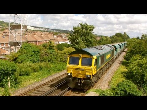 (HD) Freightliner 66595 on 6Y49 at Portchester 3/8/13