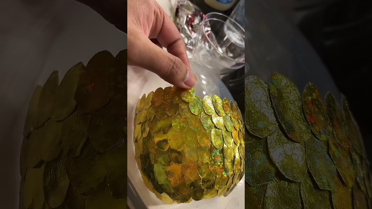Craft a Stunning DIY Dragon Egg with Scales! #DIY #easter #diycrafts