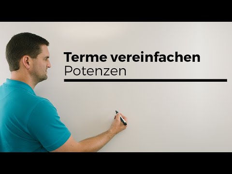 Terme vereinfachen, Potenzen | Mathe by Daniel Jung