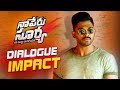 Naa Peru Surya Naa Illu India Dialogue Impact Allu Arjun Anu Emmanuel NSNI Dialogue Impact