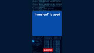 Explain transient keyword in java #shorts