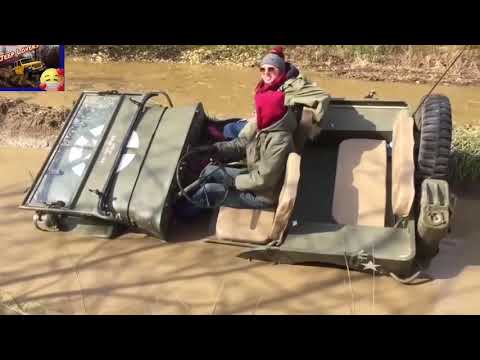 willy Jeep 1941 in mud # Jeep willy power # easily pass from water # Jeep lovers