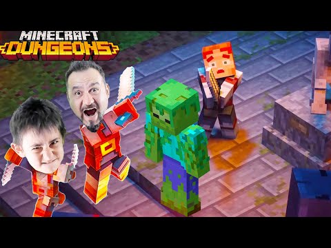 Sesegel Çocuk -  FOREST ZOMBIES AND CREEPERS ATTACKED US!  MYSTERY CHEST!  |  WE PLAY MINECRAFT DUNGEONS