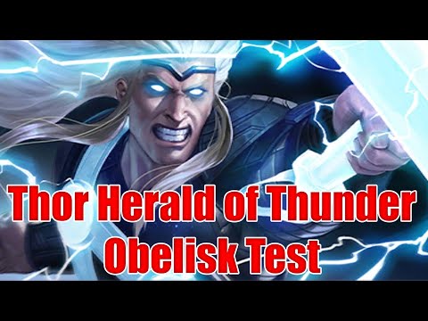 Thor Herald of Thunder Obelisk Testing! (Marvel Future Fight)