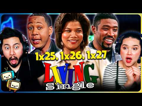 LIVING SINGLE (1993) 1x25, 1x26 & 1x27 REACTION! | Queen Latifah | Kim Coles w/ Jaby Koay