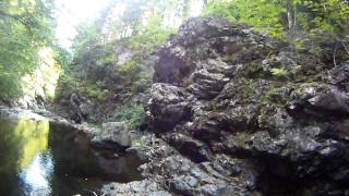 preview picture of video 'Rockland Brook gorge and Waterfalls, Cobequid Mountains, Nova Scotia'