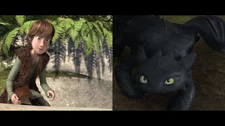 How To Train Your Dragon - Hiccup Studies Toothless