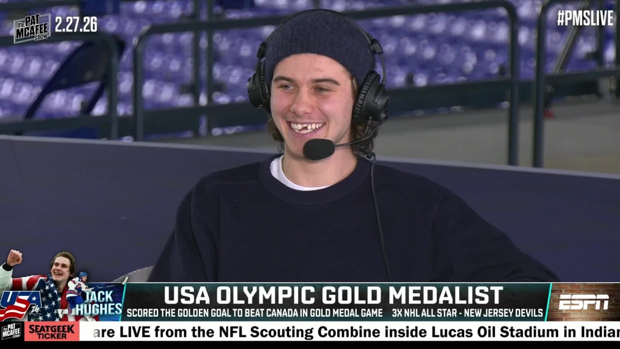 Jack Hughes discusses the US Olympic Hockey team's motto: Whatever it takes! | The Pat McAfee Show