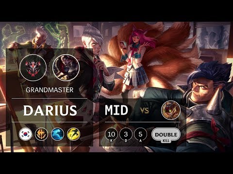 Darius Mid vs Ziggs - KR Grandmaster Patch 9.15