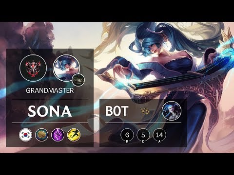 Sona Bot vs Jinx - KR Grandmaster Patch 9.14
