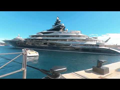 Starting Monaco Yacht Show 2024 day 3 with the queen of the show, Superyacht KISMET 122 m (raw edit)