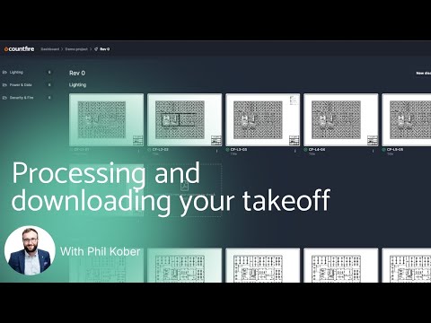 Processing and downloading your takeoff